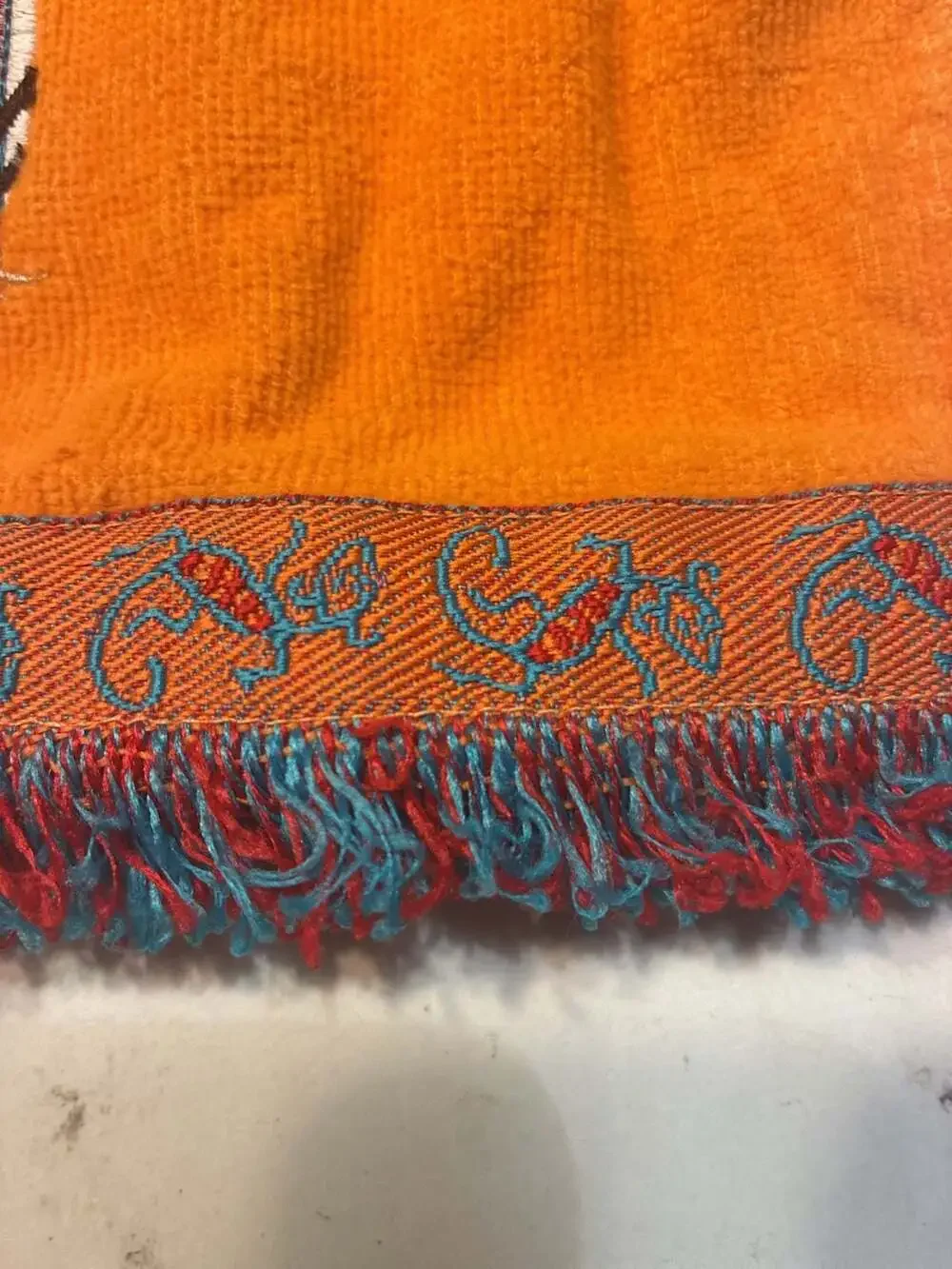 Main Street Home Creation Embroidered Surfboard Design Hand Towel